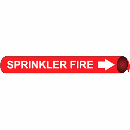 Precoiled and Strap-on Pipe Marker - Sprinkler Fire 3 Precoiled and Strap-on Pipe Marker - Sprinkler Fire