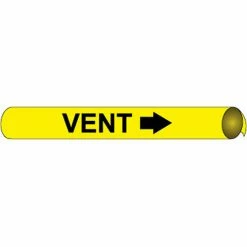 Precoiled and Strap-on Pipe Marker - Vent