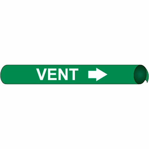 Precoiled and Strap-on Pipe Marker - Vent 3 Precoiled and Strap-on Pipe Marker - Vent