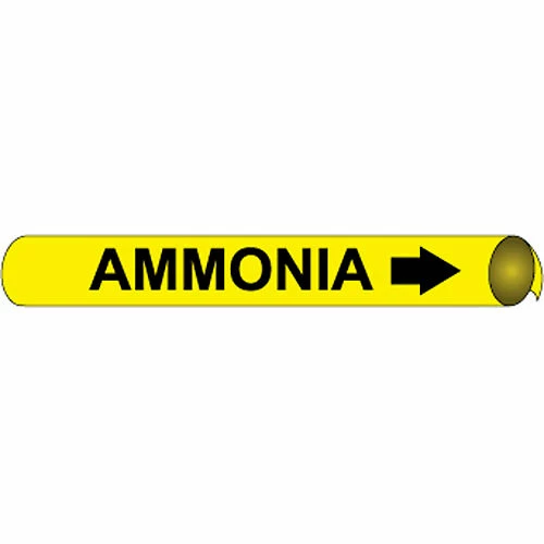 Precoiled and Strap-on Pipe Marker - Ammonia 3 Precoiled and Strap-on Pipe Marker - Ammonia