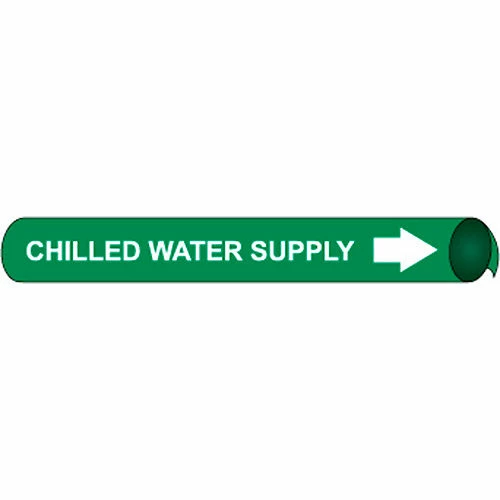Precoiled and Strap-on Pipe Marker - Chilled Water Supply 3 Precoiled and Strap-on Pipe Marker - Chilled Water Supply