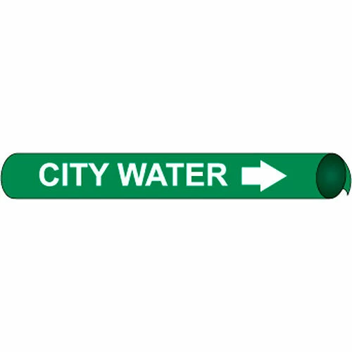Precoiled and Strap-on Pipe Marker - City Water 3 Precoiled and Strap-on Pipe Marker - City Water