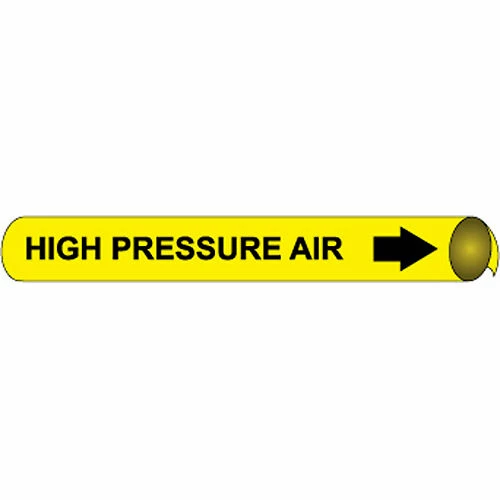 Precoiled and Strap-on Pipe Marker - High Pressure Air 3 Precoiled and Strap-on Pipe Marker - High Pressure Air