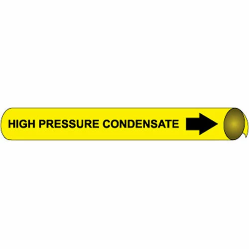 Precoiled and Strap-on Pipe Marker - High Pressure Condensate 3 Precoiled and Strap-on Pipe Marker - High Pressure Condensate