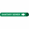 Precoiled and Strap-on Pipe Marker - Sanitary Sewer -Hoses & Tubes Sales 2022 NM D4094