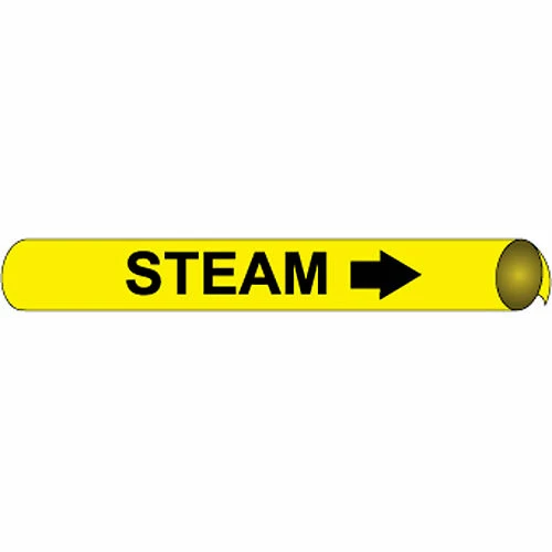 Precoiled and Strap-on Pipe Marker - Steam 3 Precoiled and Strap-on Pipe Marker - Steam
