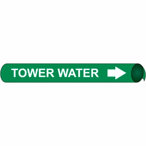 Precoiled and Strap-on Pipe Marker - Tower Water 3 Precoiled and Strap-on Pipe Marker - Tower Water
