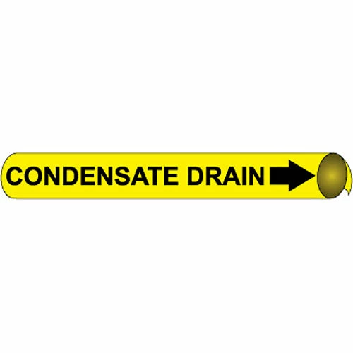 Precoiled and Strap-on Pipe Marker - Condensate Drain 3 Precoiled and Strap-on Pipe Marker - Condensate Drain