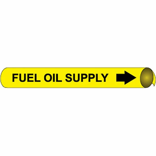 Precoiled and Strap-on Pipe Marker - Fuel Oil Supply 3 Precoiled and Strap-on Pipe Marker - Fuel Oil Supply