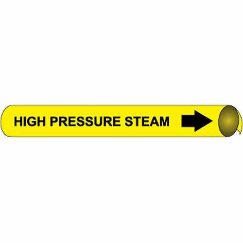 Precoiled and Strap-on Pipe Marker - High Pressure Steam 3 Precoiled and Strap-on Pipe Marker - High Pressure Steam