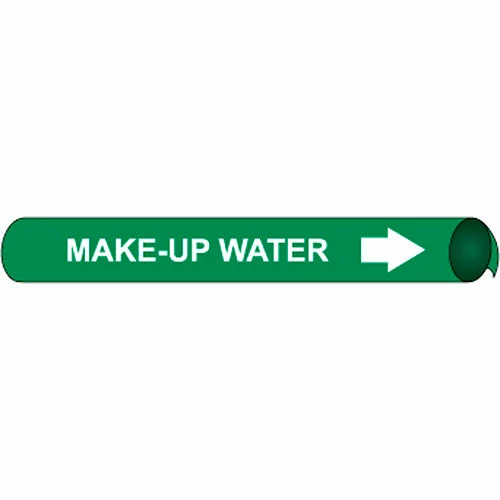 Precoiled and Strap-on Pipe Marker - Make-Up Water 3 Precoiled and Strap-on Pipe Marker - Make-Up Water