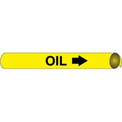 Precoiled and Strap-on Pipe Marker - Oil