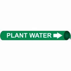 Precoiled and Strap-on Pipe Marker - Plant Water