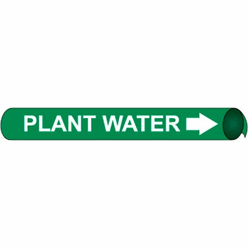 Precoiled and Strap-on Pipe Marker - Plant Water 3 Precoiled and Strap-on Pipe Marker - Plant Water