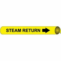 Precoiled and Strap-on Pipe Marker - Steam Return