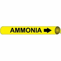 Precoiled and Strap-on Pipe Marker - Ammonia