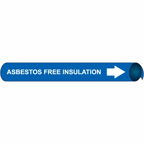 Precoiled and Strap-on Pipe Marker - Asbestos Free Insulation 3 Precoiled and Strap-on Pipe Marker - Asbestos Free Insulation