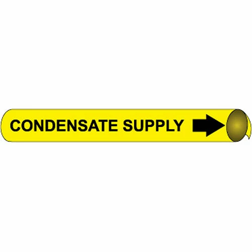 Precoiled and Strap-on Pipe Marker - Condensate Supply 3 Precoiled and Strap-on Pipe Marker - Condensate Supply