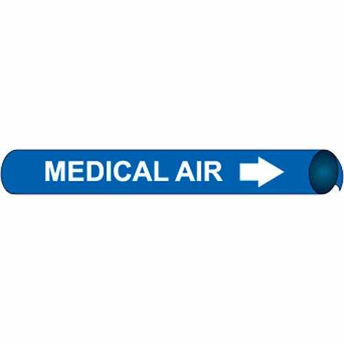 Precoiled and Strap-on Pipe Marker - Medical Air 3 Precoiled and Strap-on Pipe Marker - Medical Air