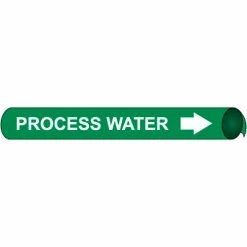 Precoiled and Strap-on Pipe Marker - Process Water