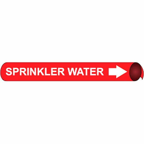 Precoiled and Strap-on Pipe Marker - Sprinkler Water 3 Precoiled and Strap-on Pipe Marker - Sprinkler Water