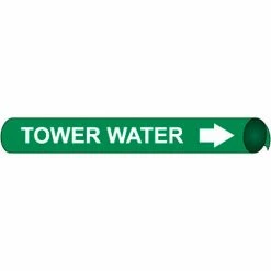Precoiled and Strap-on Pipe Marker - Tower Water