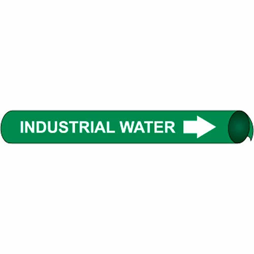 Precoiled and Strap-on Pipe Marker - Industrial Water 3 Precoiled and Strap-on Pipe Marker - Industrial Water