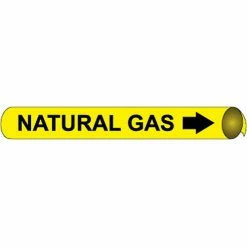 Precoiled and Strap-on Pipe Marker - Natural Gas