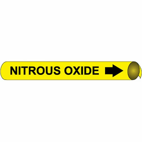 Precoiled and Strap-on Pipe Marker - Nitrous Oxide 3 Precoiled and Strap-on Pipe Marker - Nitrous Oxide