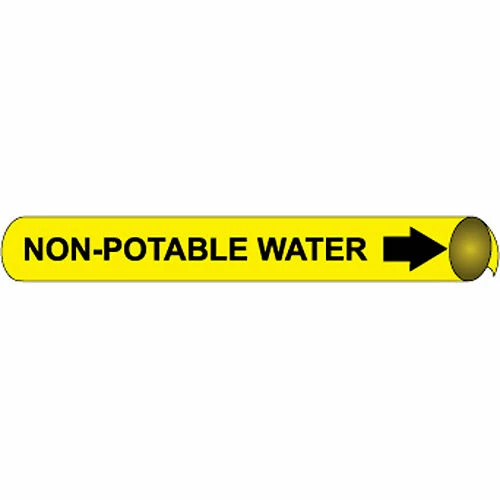 Precoiled and Strap-on Pipe Marker - Non-Potable Water 3 Precoiled and Strap-on Pipe Marker - Non-Potable Water