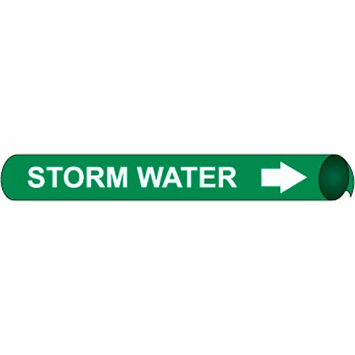 Precoiled and Strap-on Pipe Marker - Storm Water 3 Precoiled and Strap-on Pipe Marker - Storm Water