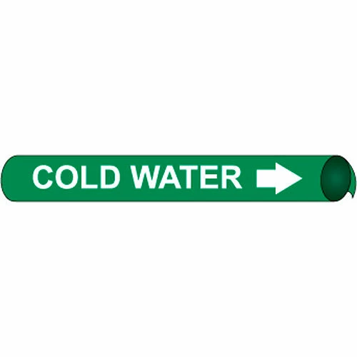 Precoiled and Strap-on Pipe Marker - Cold Water 3 Precoiled and Strap-on Pipe Marker - Cold Water