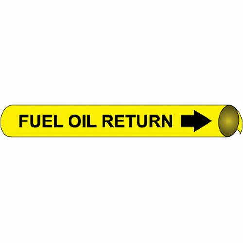 Precoiled and Strap-on Pipe Marker - Fuel Oil Return 3 Precoiled and Strap-on Pipe Marker - Fuel Oil Return