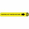 Precoiled and Strap-on Pipe Marker - Heating Hot Water Return 2 Precoiled and Strap-on Pipe Marker - Heating Hot Water Return -Hoses & Tubes Sales 2022 NM H4051