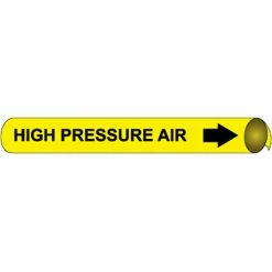 Precoiled and Strap-on Pipe Marker - High Pressure Air
