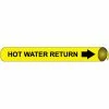 Precoiled and Strap-on Pipe Marker - Hot Water Return -Hoses & Tubes Sales 2022 NM H4062