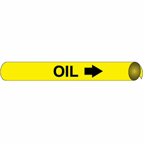 Precoiled and Strap-on Pipe Marker - Oil 3 Precoiled and Strap-on Pipe Marker - Oil