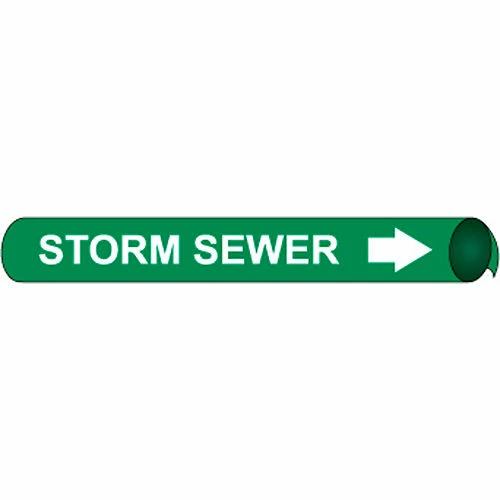 Precoiled and Strap-on Pipe Marker - Storm Sewer 3 Precoiled and Strap-on Pipe Marker - Storm Sewer