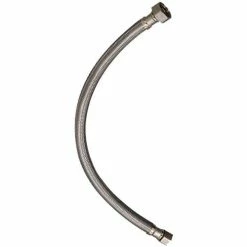 Plumb Pak Faucet Supply Connector 3/8 In. Compression X 1/2 In. F.I.P. X 20 In. - Braided Stainless Steel - Pkg Qty 25
