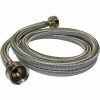 Plumb Pak Washing Machine Supply Hose 3/4 In. F.H.T. X 3/4 In. F.H.T. X 60 In. - Braided Stainless Steel - Pkg Qty 10 -Hoses & Tubes Sales 2022 TKM PP23832