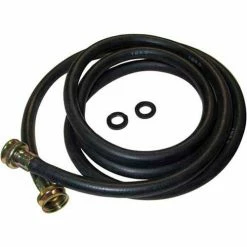 Plumb Pak Washing Machine Supply Hose 3/4 In. F.H.T. X 3/4 In. F.H.T. X 96 In. - Reinforced Rubber - Pkg Qty 15