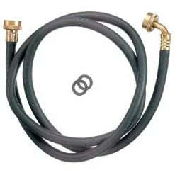 Plumb Pak Washing Machine Hose 3/4 In. F.H.T. X 3/4 In. F.H.T. X 72 In. W/90 Degree Elbow - Reinforced Rubber - Pkg Qty 20