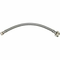 THEWORKS® SS Toilet Line - 3/8" OD x 7/8" Brass Nut x 12"